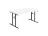 Fllbord 1600x800x730x25 vit/svart