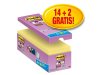 Notes POST-IT SS 76x76mm gul 16/FP