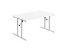 Fllbord 1600x800x730x25 vit/silver