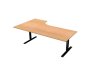 Bord El hger 200x120cm boklaminat/svart
