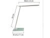 Bordslampa UNILUX Popy LED vit
