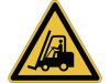 Varseldekal 'Varning fr truckar'