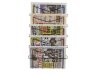 Tidningsstll 5-fack svart
