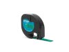 Tape DYMO LetraTag 12mm svart p grn