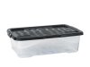 Plastlda STRATA 30L klar med lock PP