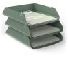 Brevkorg ALBA metall A4 gr�n
