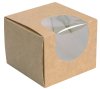 F�nsterkartong bakelse 105x105x85mm, brun 500st/fp