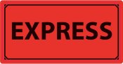 Varningsetikett 100x50mm 1000st/rl - EXPRESS