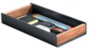 Brevkorg ALBA A4 svart alu-valn�t