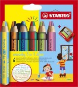 STABILO Woody Duo Med Pennvssare 6 Pack