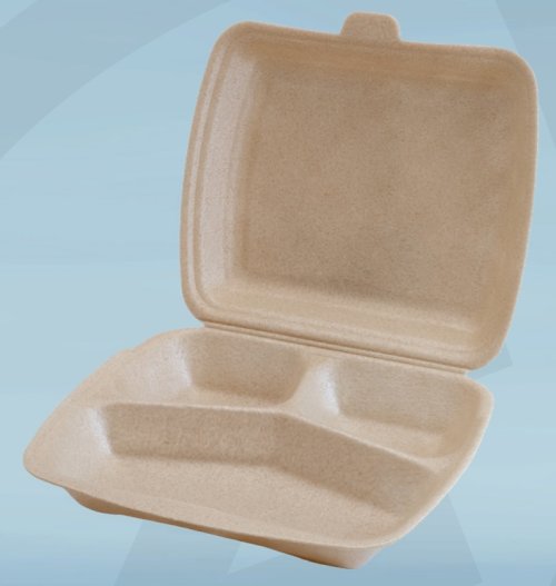 Hämtbox 3-fack XPP 24x20x7cm 250st/fp, naturfärg Hämtbox 3-fack XPP 24x20x7cm 250st/fp, naturfärg