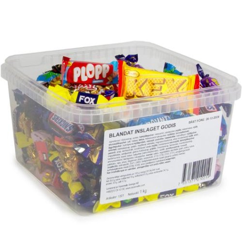 Godisblandning inslaget 1kg Godisblandning inslaget 1kg