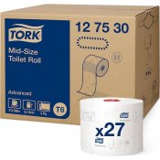 Toalettpapper Tork Advanced T6, 27rl/krt, 127530