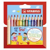 STABILO Trio Thick Kort 12 Pack