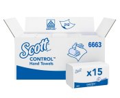 Pappershandduk SCOTT Performance V-vikt mellan vit 3180st/fp