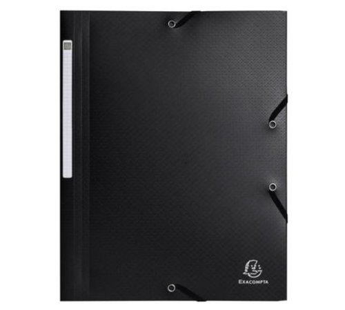 Mapp EXACOMPTA A4 PP rec 3-kl svart Mapp EXACOMPTA A4 PP rec 3-kl svart
