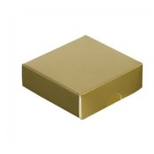 Ask med lock 30x30x15mm Guld 100st/fp