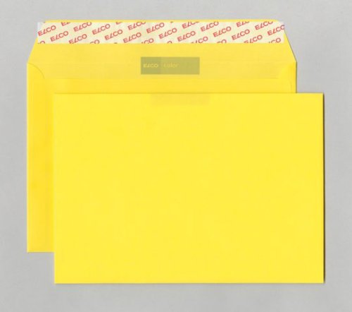 Kuvert Elco Color 160x160mm Bright Yellow