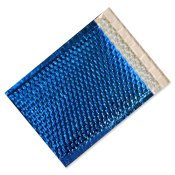 Bubbelpåse metallic 250x180mm blå