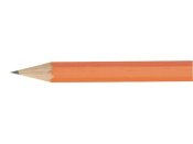 Blyertspenna med radergummi gul 12/fp