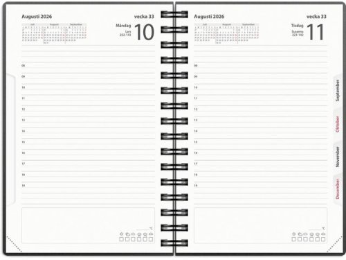 Dagbok 2026 plast svart Dagbok 2026 plast svart