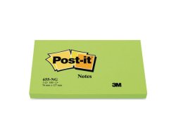 Notes POST-IT neon 76x127mm grn