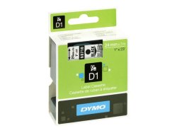 Tape DYMO D1 24mm svart p klar