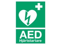  Skylt A4 Hjärtstartare AED 