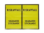 Etikett "riskavfall" 3,5cmx10m 100/FP