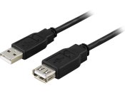 Kabel DELTACO USB 2.0 frlngning 3m sva