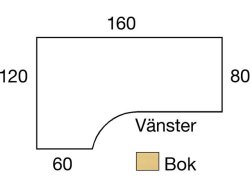 Bord El v 1,6x1,2x0,8x0,6m bokl/gr
