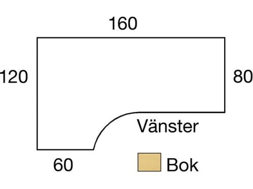 Bord El v 1,6x1,2x0,8x0,6m bokl/gr
