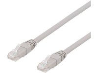  Kabel DELTACO Nätverk UTP Cat6a 1m grå 