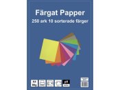 Kopieringspapper A4, 10 färger 80g  250/fp