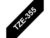 Tape BROTHER TZE355 24mm vit p svart