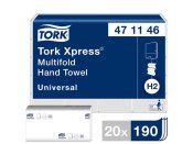Handduk TORK Uni H2 Xpress 3800/fp