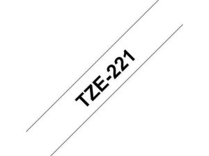  Tape 9mm TZe-221 svart på vit 