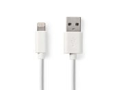 Kabel NEDIS Lightning - USB A 3m vit