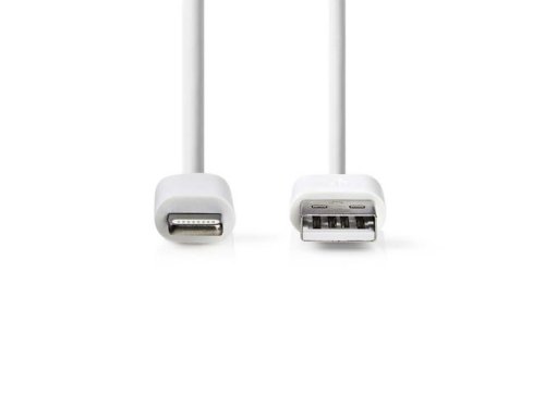 Kabel NEDIS Lightning - USB A 2m vit