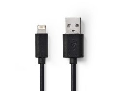Kabel NEDIS Lightning - USB A 1m svart