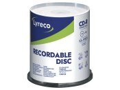 CD-R LYRECO 700MB 100/fp