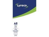  Anteckningsblock LYRECO A5 100bl 60g rut 