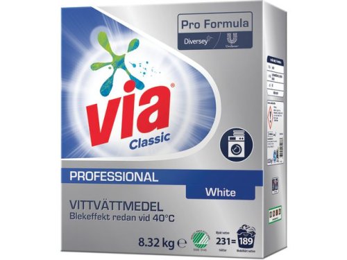 Tvttmedel VIA Pro Form. White 8,32kg