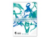 Spiralblock A6 100 blad rutat